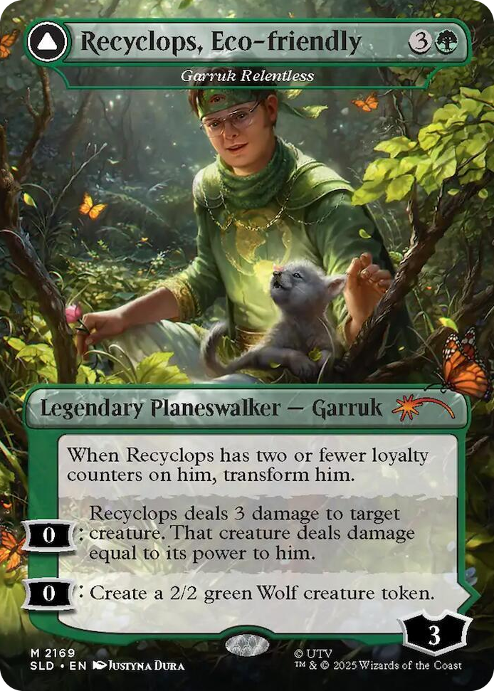 Recyclops, Eco-friendly - Garruk Relentless #2169 M - Secret Lair Drop Series Pokemon card