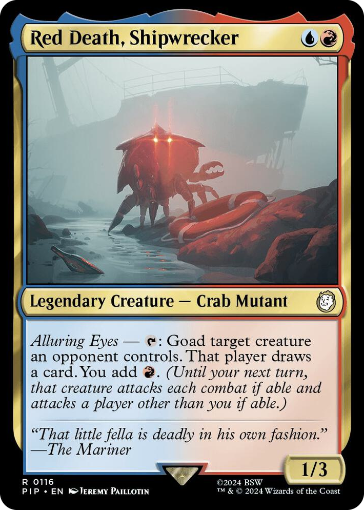 0116 Red Death, Shipwrecker R Universes Beyond: Fallout