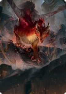 0081 Red Dragon Art Card S Art Series: Adventures in the Forgotten Realms