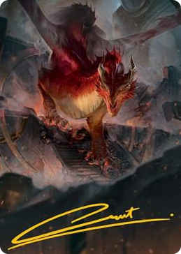 0081 Red Dragon Art Card (Gold-Stamped Signature) S Art Series: Adventures in the Forgotten Realms