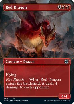 0294 Red Dragon (Borderless) U Adventures in the Forgotten Realms