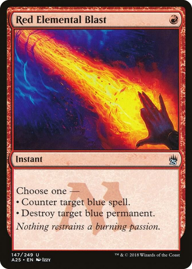 0147 Red Elemental Blast U Masters 25