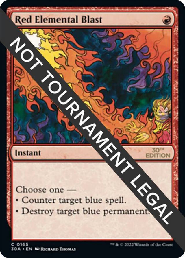 0165 Red Elemental Blast C 30th Anniversary Edition