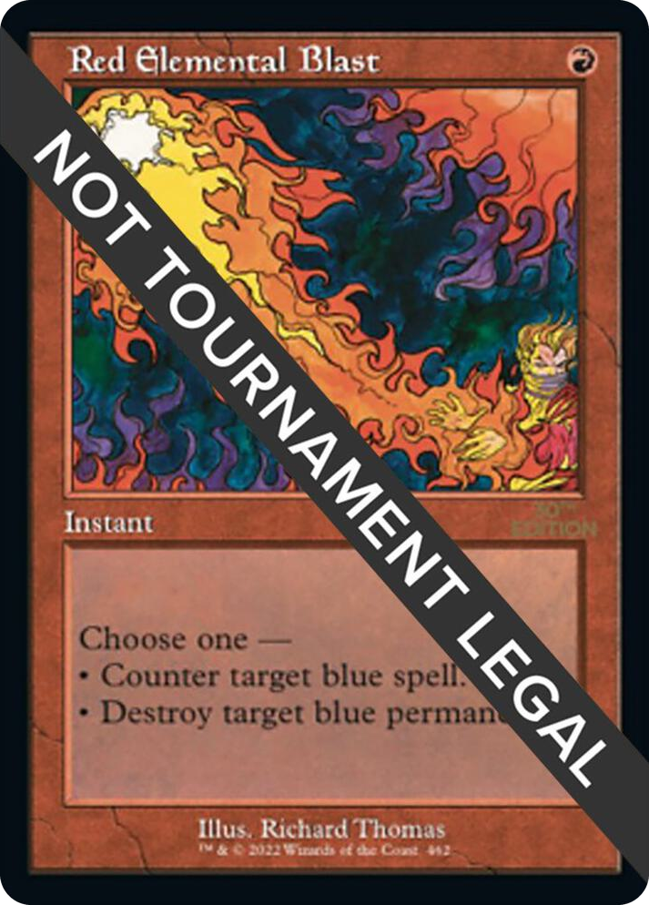 0462 Red Elemental Blast (Retro Frame) C 30th Anniversary Edition