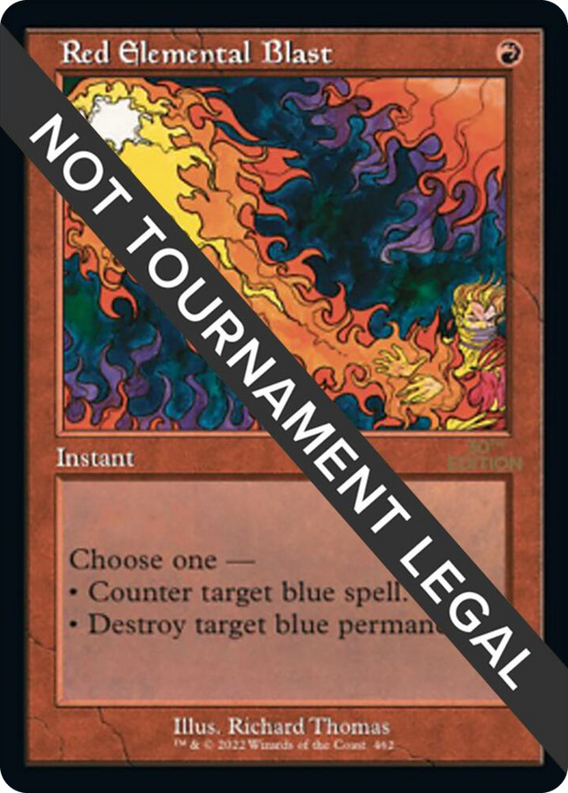 0462 Red Elemental Blast (Retro Frame) C 30th Anniversary Edition