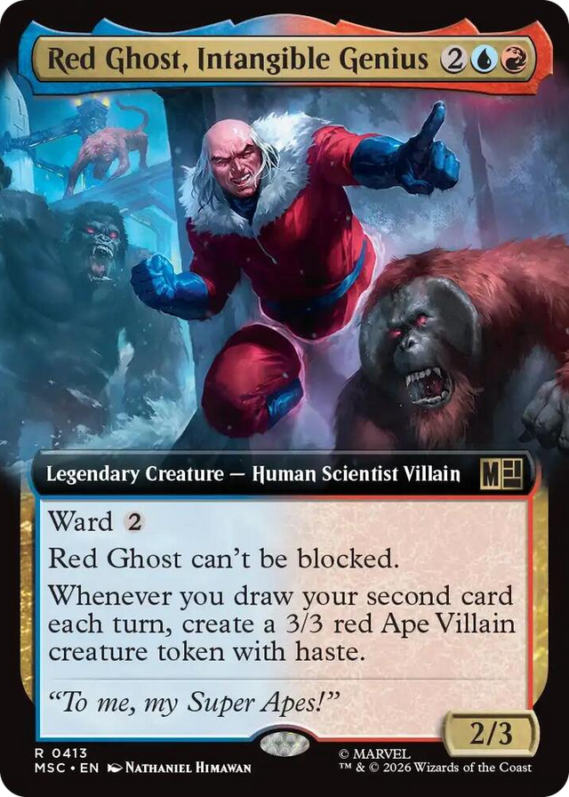 0413 Red Ghost, Intangible Genius (Extended Art) R Commander: Marvel Super Heroes