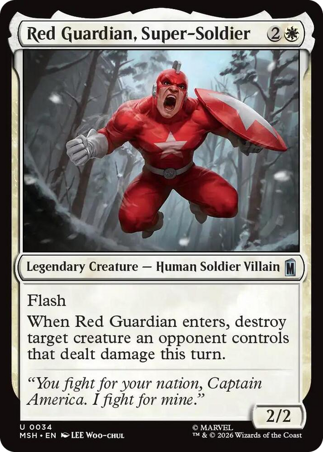 0034 Red Guardian, Super-Soldier U Marvel Super Heroes