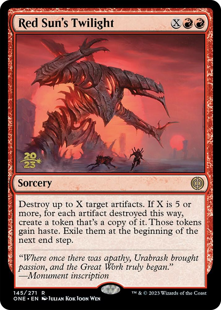 0145 Red Sun's Twilight R Prerelease Cards