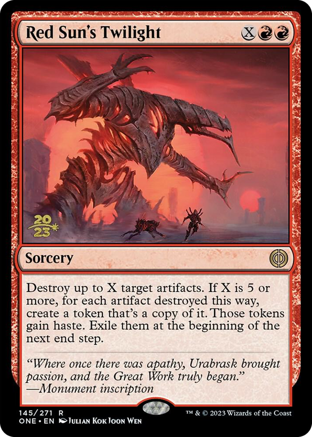 0145 Red Sun's Twilight R Prerelease Cards