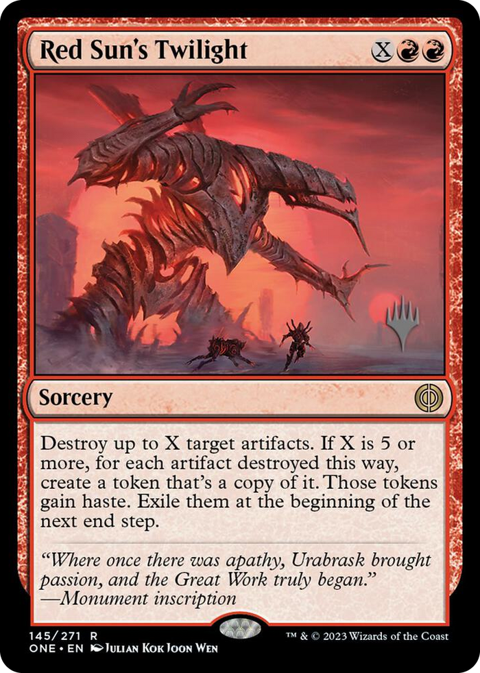 Red Sun's Twilight #145 R - Promo Pack: Phyrexia: All Will Be One Pokemon card