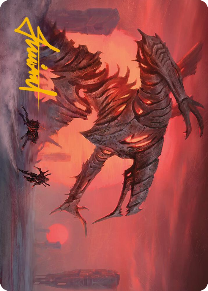 Red Sun's Twilight Art Card (Gold-Stamped Signature) #33 S - Art Series: Phyrexia: All Will Be One Pokemon card