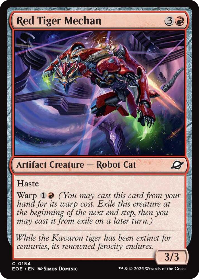 Red Tiger Mechan #154 C - Edge of Eternities Pokemon card