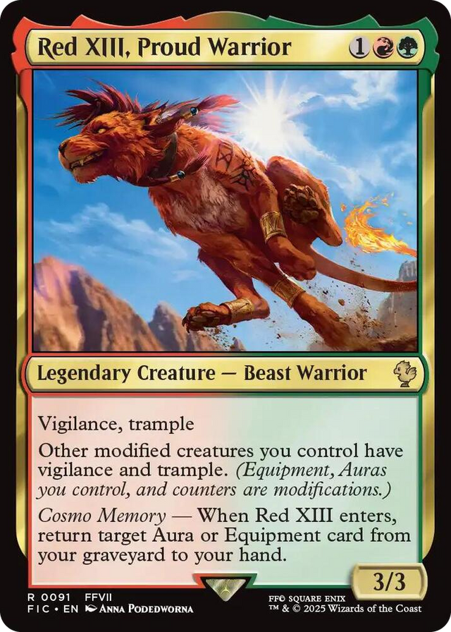 0091 Red XIII, Proud Warrior R Commander: FINAL FANTASY