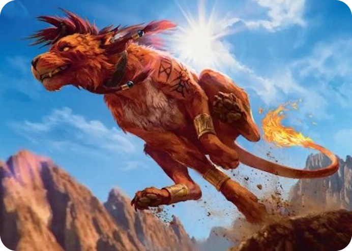Red XIII, Proud Warrior Art Card #30 S - Art Series: FINAL FANTASY Pokemon card