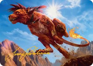 0030 Red XIII, Proud Warrior Art Card (Gold-Stamped Signature) S Art Series: FINAL FANTASY