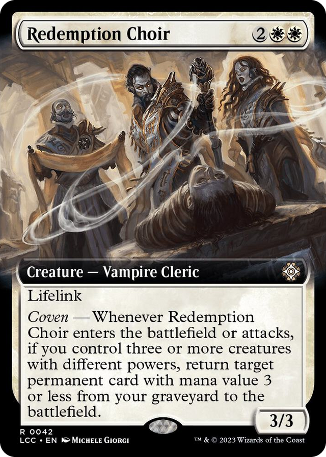 0042 Redemption Choir (Extended Art) R Commander: The Lost Caverns of Ixalan