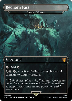 0370 Redhorn Pass - Mouth of Ronom (Borderless) M Commander: The Lord of the Rings: Tales of Middle-earth