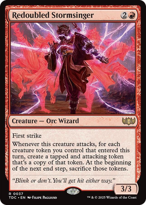 0037 Redoubled Stormsinger R Commander: Tarkir: Dragonstorm