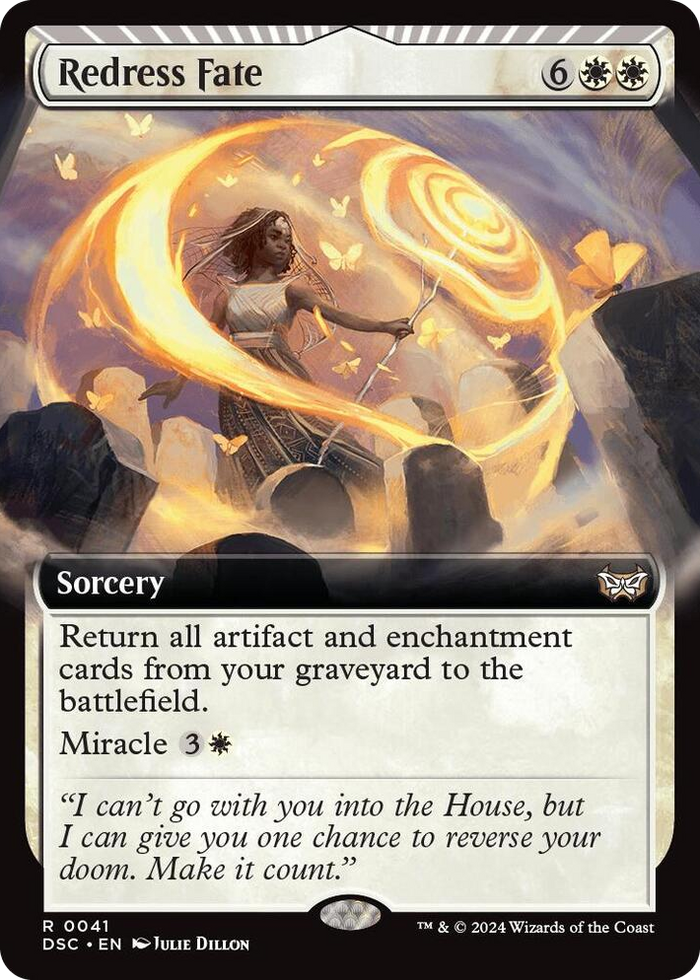 Redress Fate (Extended Art) #41 R - Commander: Duskmourn: House of Horror Pokemon card