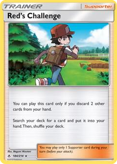 0184 Red's Challenge - 184/214 (SM - Unbroken Bonds) Rare Deck Exclusives