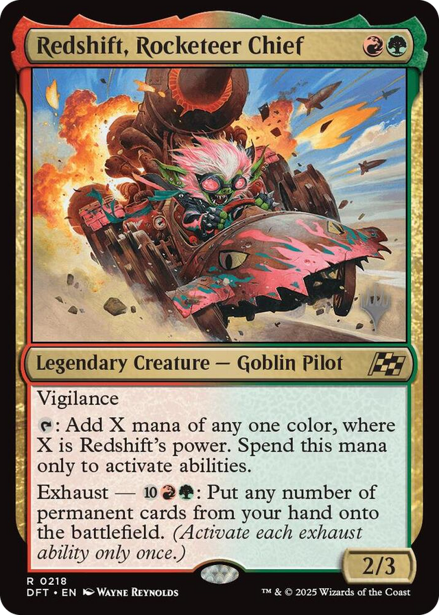 0218 Redshift, Rocketeer Chief R Promo Pack: Aetherdrift