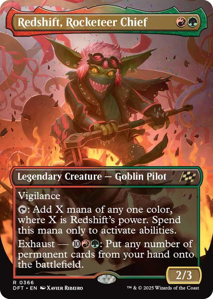 0366 Redshift, Rocketeer Chief (Borderless) R Aetherdrift