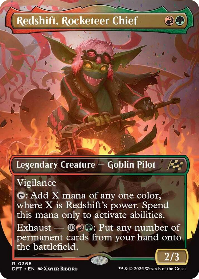 0366 Redshift, Rocketeer Chief (Borderless) R Aetherdrift