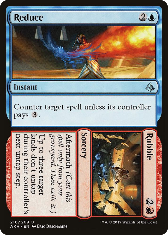 Reduce // Rubble #216 U - Amonkhet Pokemon card