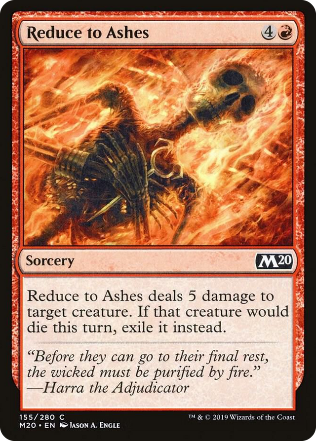 0155 Reduce to Ashes C Core Set 2020