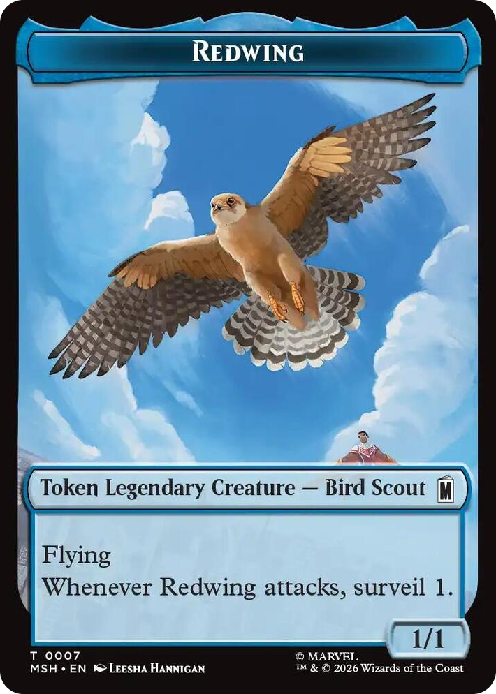 0007 Redwing // Zabu Double-Sided Token T Marvel Super Heroes