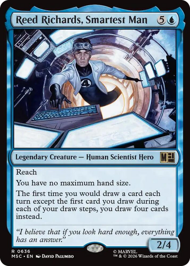 0636 Reed Richards, Smartest Man R Commander: Marvel Super Heroes