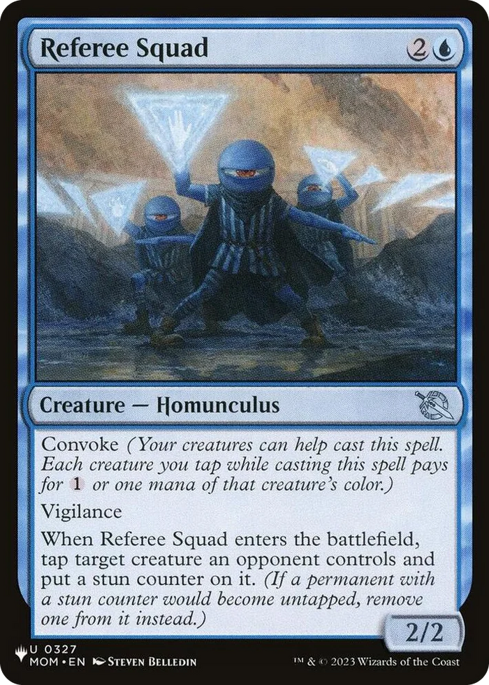 0327 Referee Squad U The List Reprints