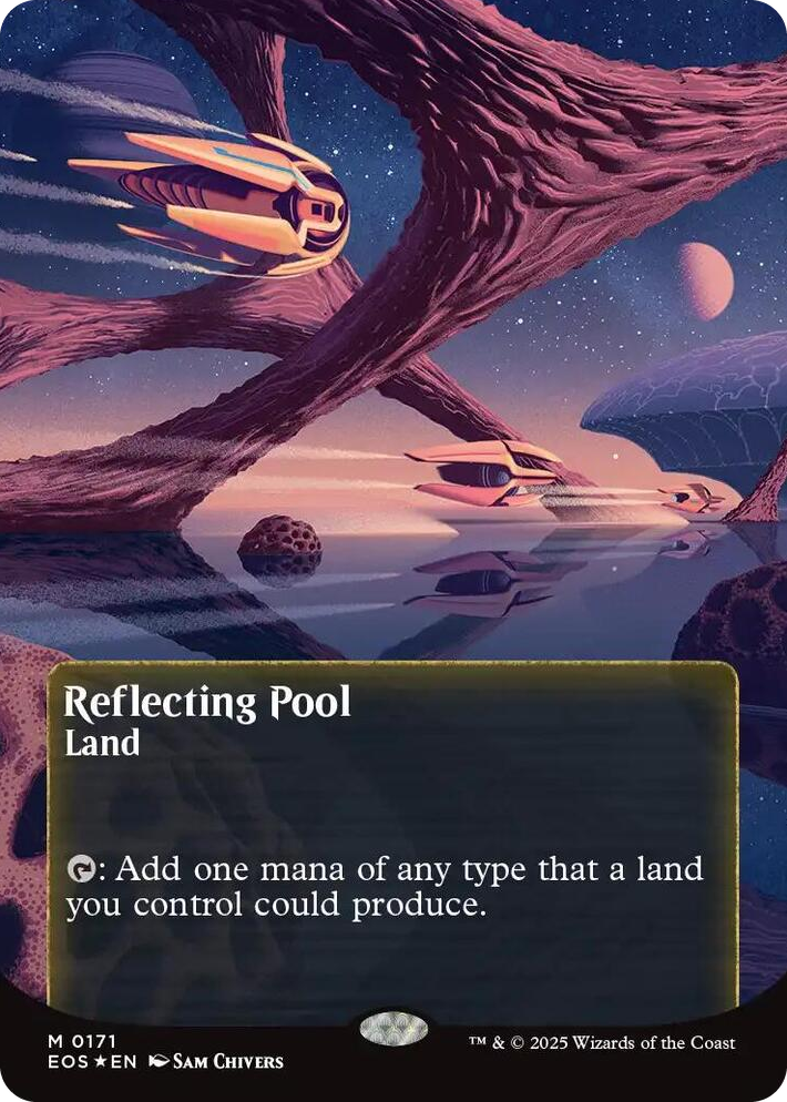 0171 Reflecting Pool (0171) (Borderless) (Galaxy Foil) M Edge of Eternities: Stellar Sights