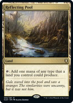 Reflecting Pool #358 R - Commander Legends: Battle for Baldur's Gate Pokemon card