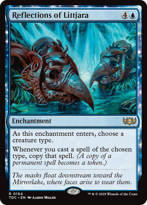 0164 Reflections of Littjara R Commander: Tarkir: Dragonstorm