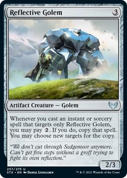 0257 Reflective Golem U Strixhaven: School of Mages
