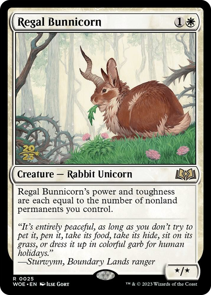 0025 Regal Bunnicorn R Prerelease Cards