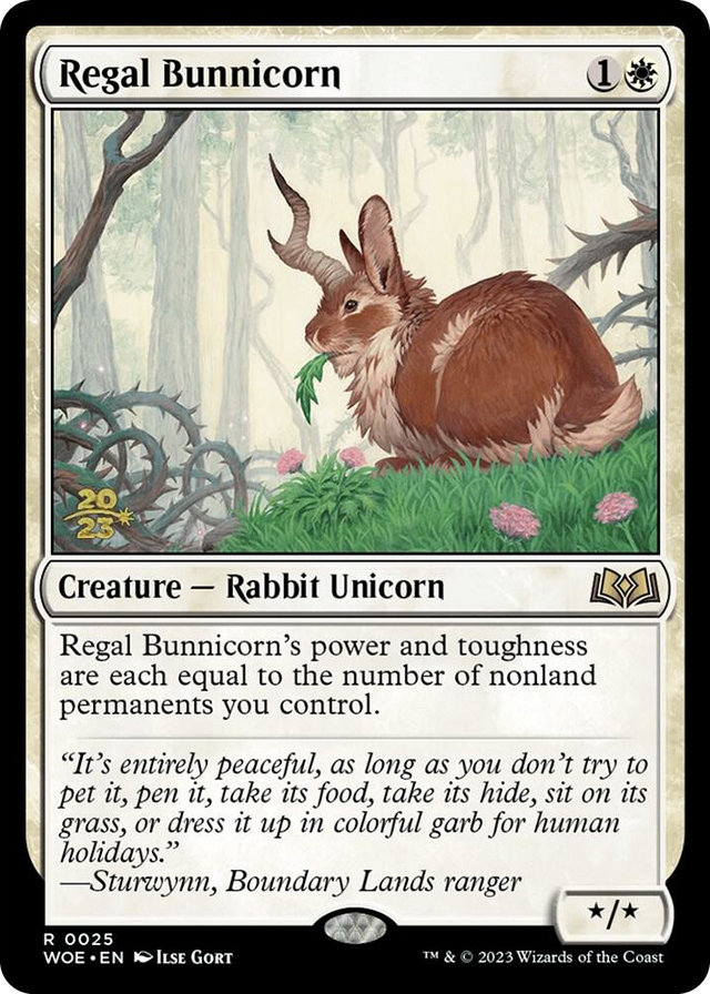 0025 Regal Bunnicorn R Prerelease Cards