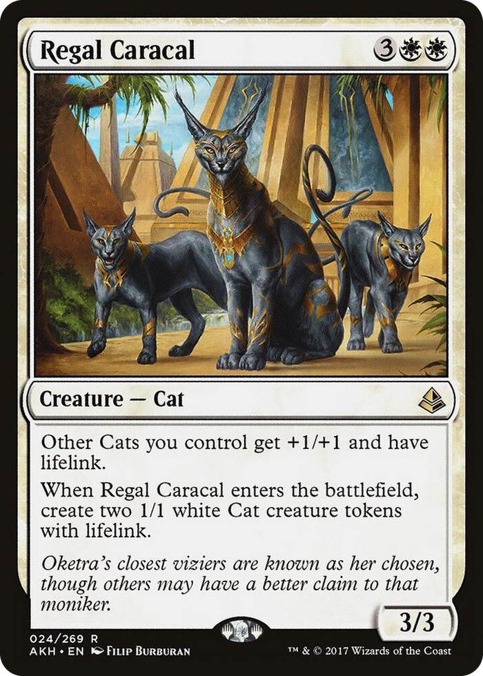 Regal Caracal #24 R - Amonkhet Pokemon card