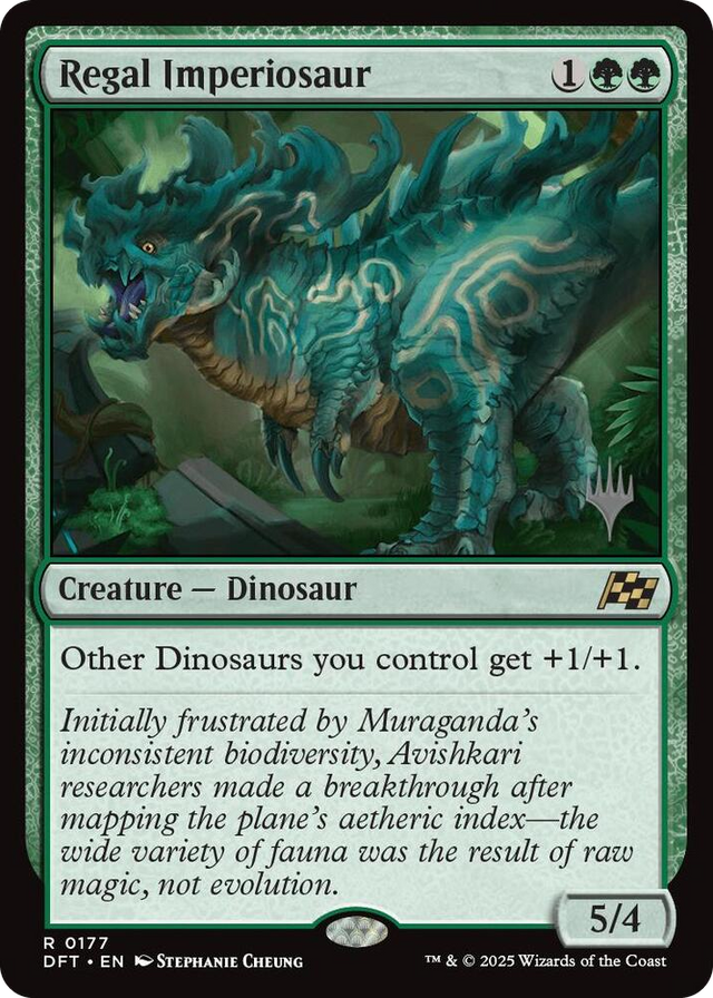 0177 Regal Imperiosaur R Promo Pack: Aetherdrift