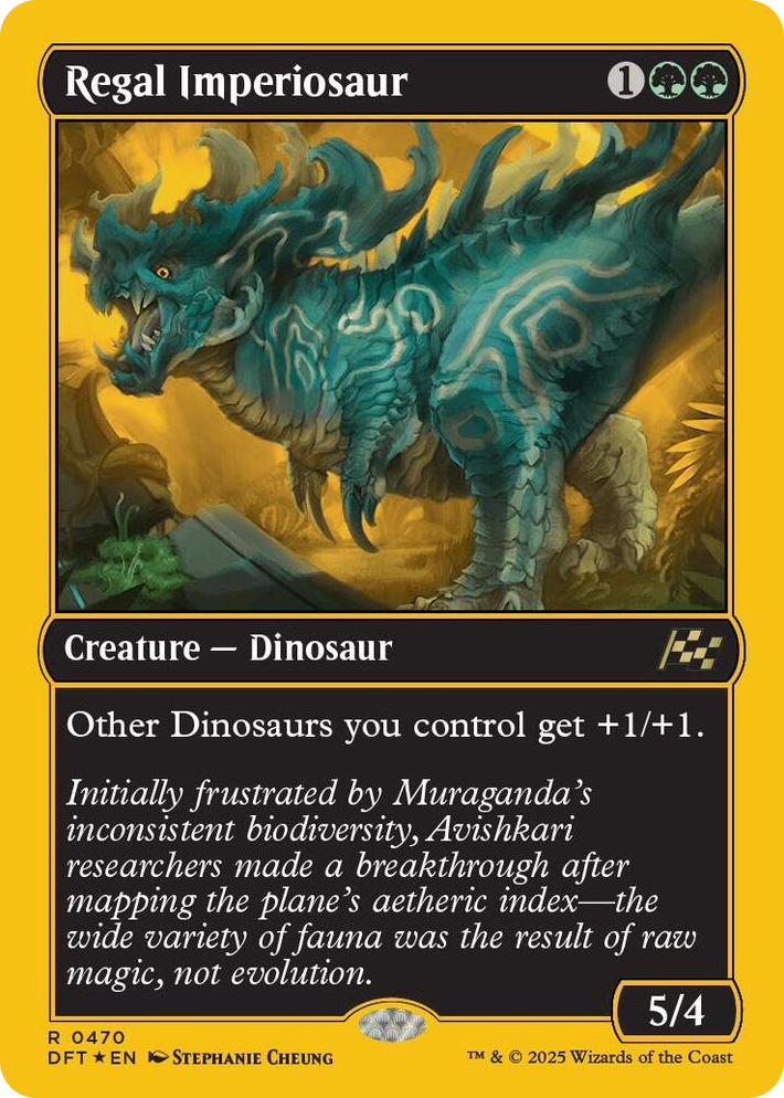 0470 Regal Imperiosaur (First-Place Foil) R Aetherdrift