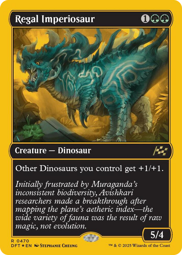 0470 Regal Imperiosaur (First-Place Foil) R Aetherdrift