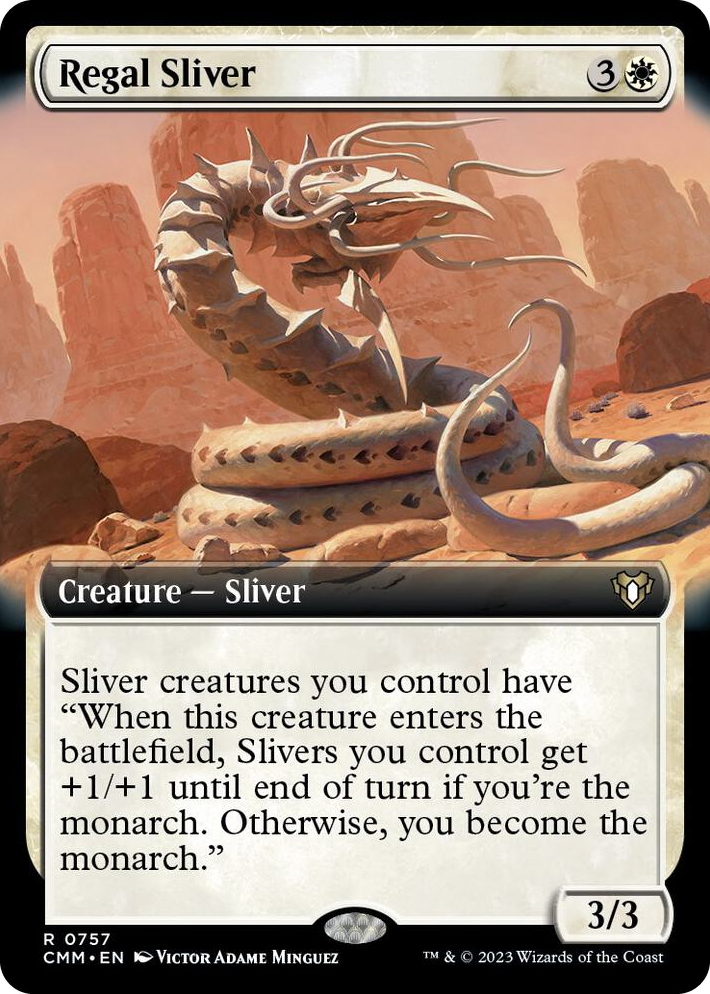 0757 Regal Sliver (Extended Art) R Commander Masters
