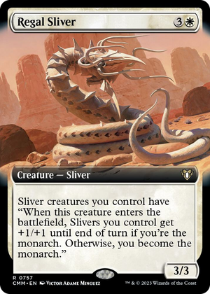 0757 Regal Sliver (Extended Art) R Commander Masters
