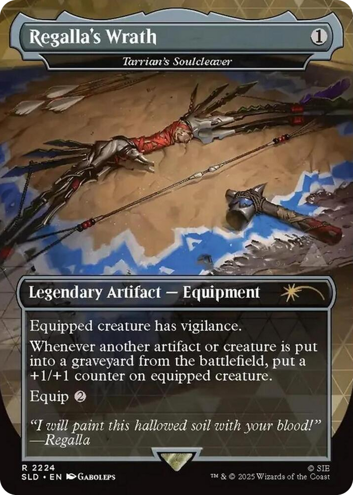 Regalla's Wrath - Tarrian's Soulcleaver #2224 R - Secret Lair Drop Series Pokemon card