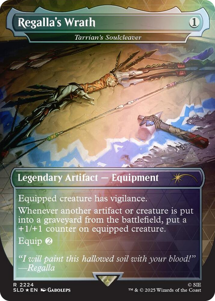 Regalla's Wrath - Tarrian's Soulcleaver (Rainbow Foil) #2224 R - Secret Lair Drop Series Pokemon card