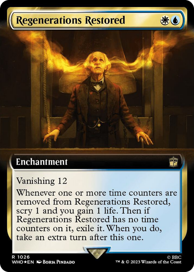 1026 Regenerations Restored (Extended Art) (Surge Foil) R Universes Beyond: Doctor Who