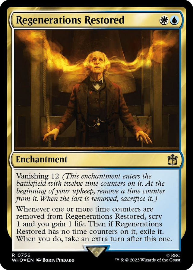 0756 Regenerations Restored (Surge Foil) R Universes Beyond: Doctor Who