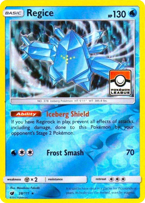 0028 Regice - 28/111 (Pokemon League) Promo League & Championship Cards