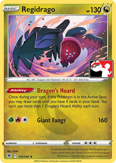 0118 Regidrago Rare Prize Pack Series Cards
